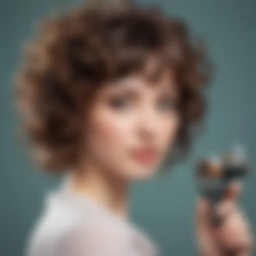 Various types of curlers designed for bangs showcasing their features