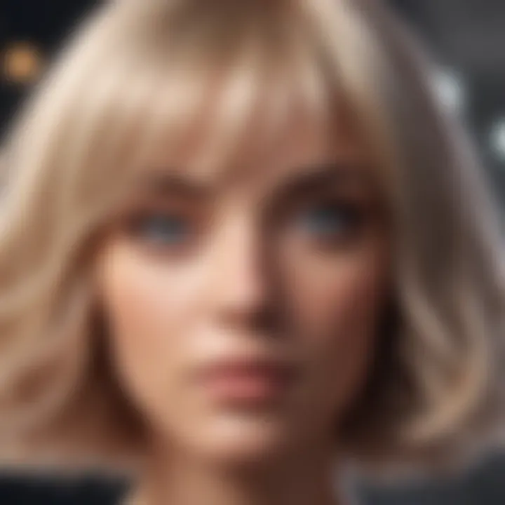 Close-up of advanced materials used in synthetic wigs