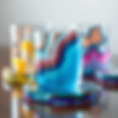 Stunning Crystal Resin Coaster Designs Colorful crystal resin coasters showcasing unique designs