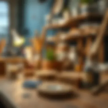 Crafting Materials for Resin Art A well-organized workspace with resin crafting materials
