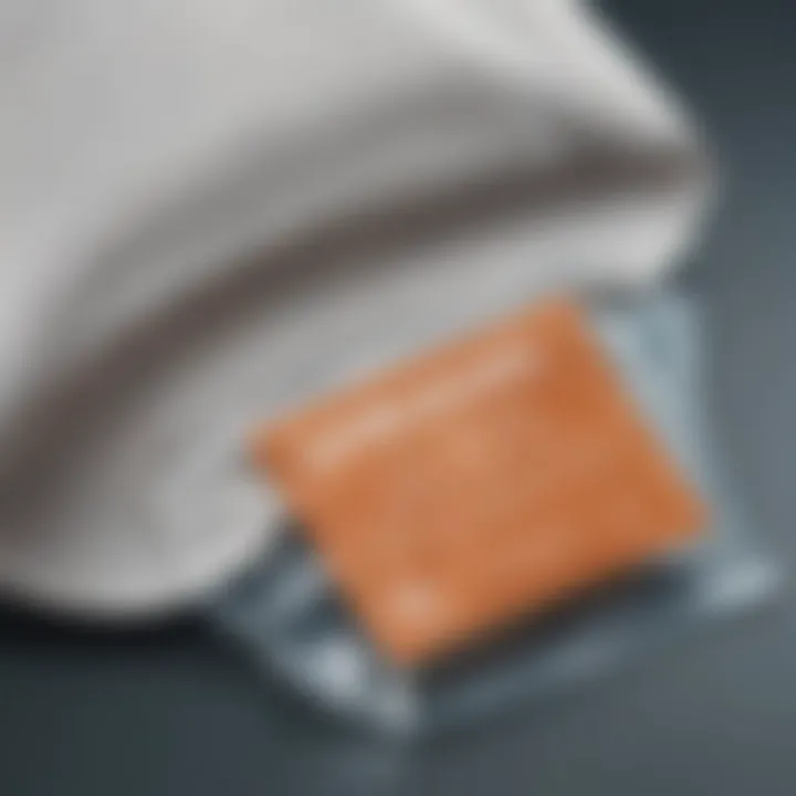 Close-up of a desiccant bag highlighting its moisture-absorbing properties