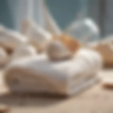 Sustainable materials used in seashell towel production