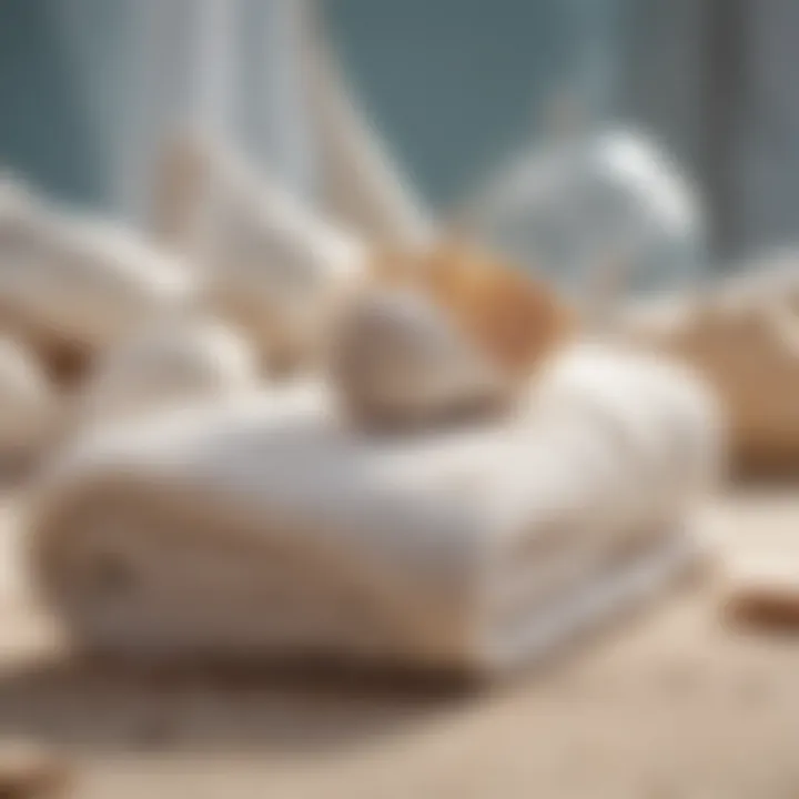 Sustainable materials used in seashell towel production