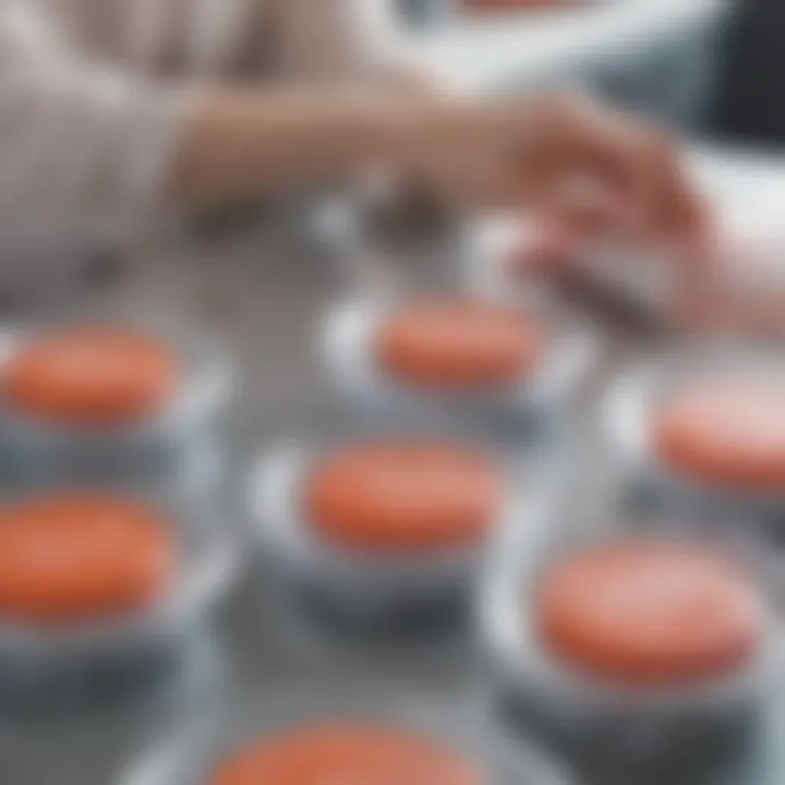 A comparison of traditional plastic wrap and silicone lids, emphasizing sustainability.