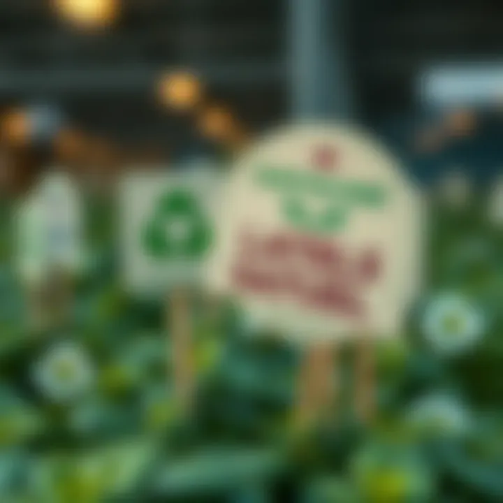 Comparison of biodegradable and traditional plastic plant labels